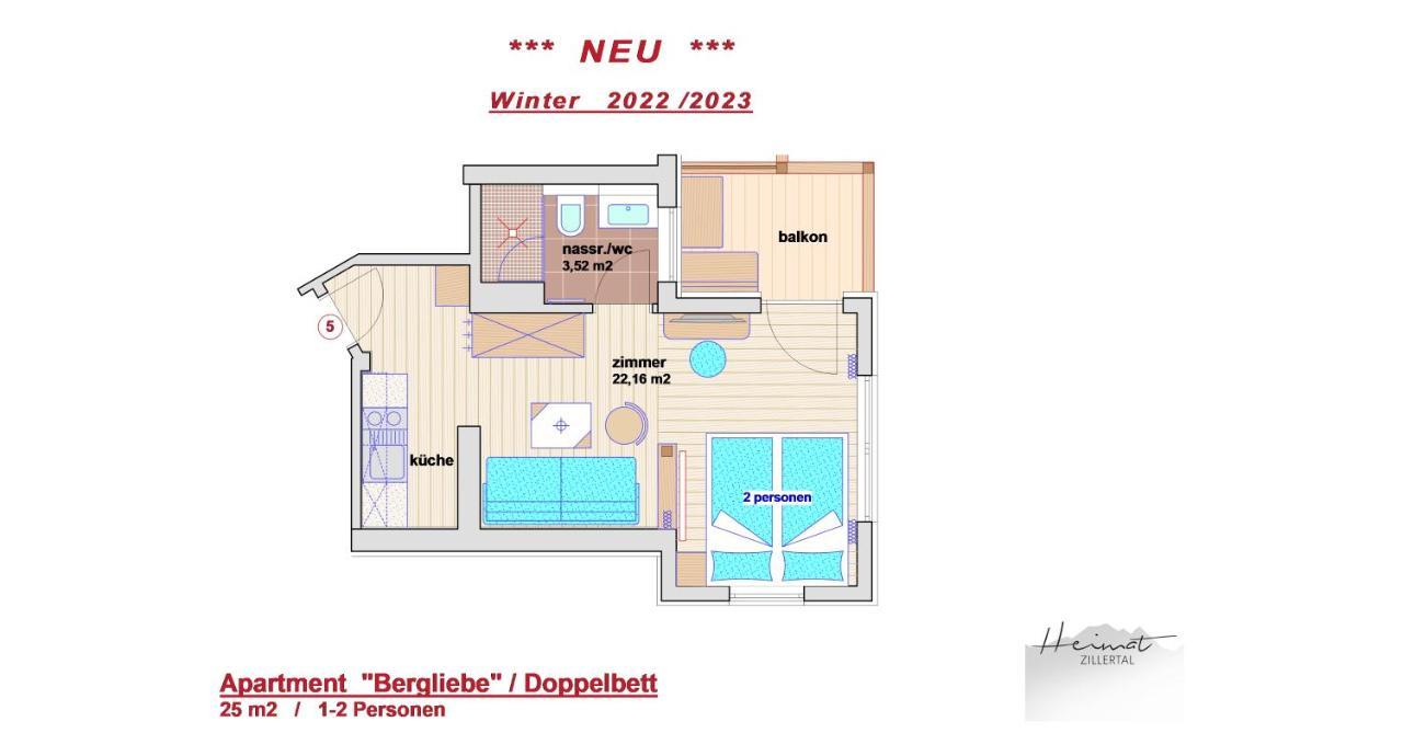 Heimat Apartments - Zillertal Gerlos Luaran gambar
